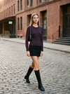 Camilla Cardigan Aubergine