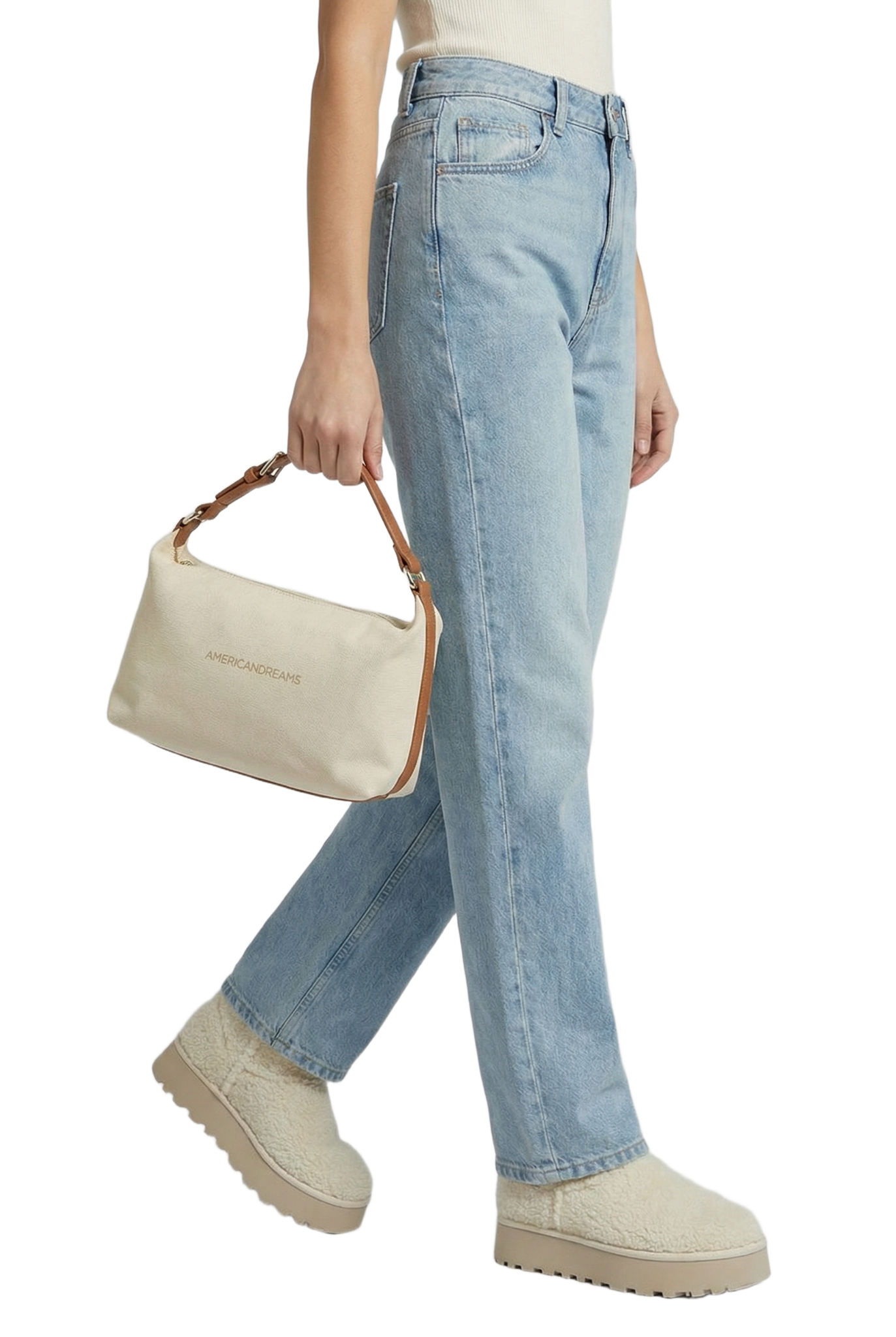 Canvas Club Bag Beige