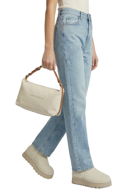 Canvas Club Bag Beige