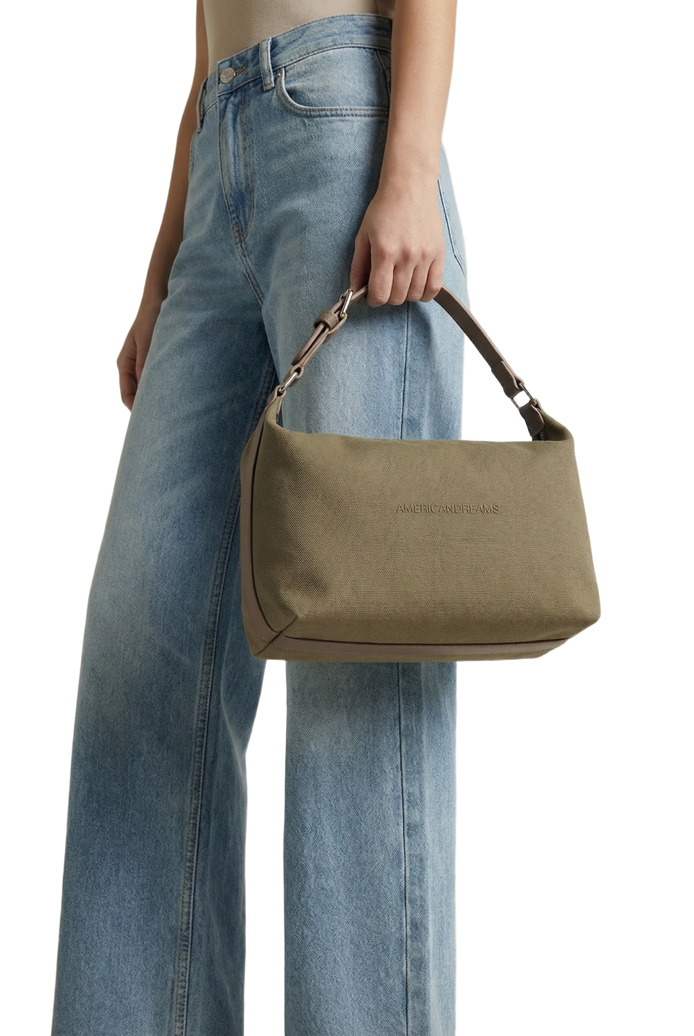 Canvas Club Bag Taupe