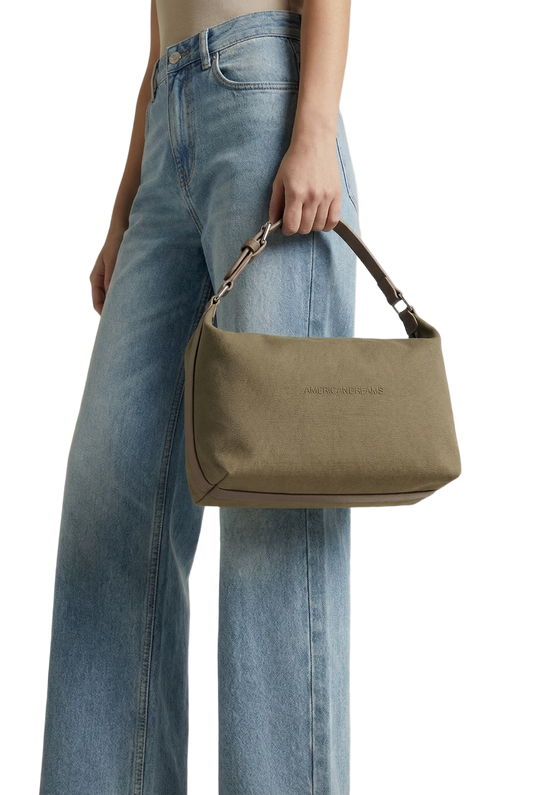 Canvas Club Bag Taupe