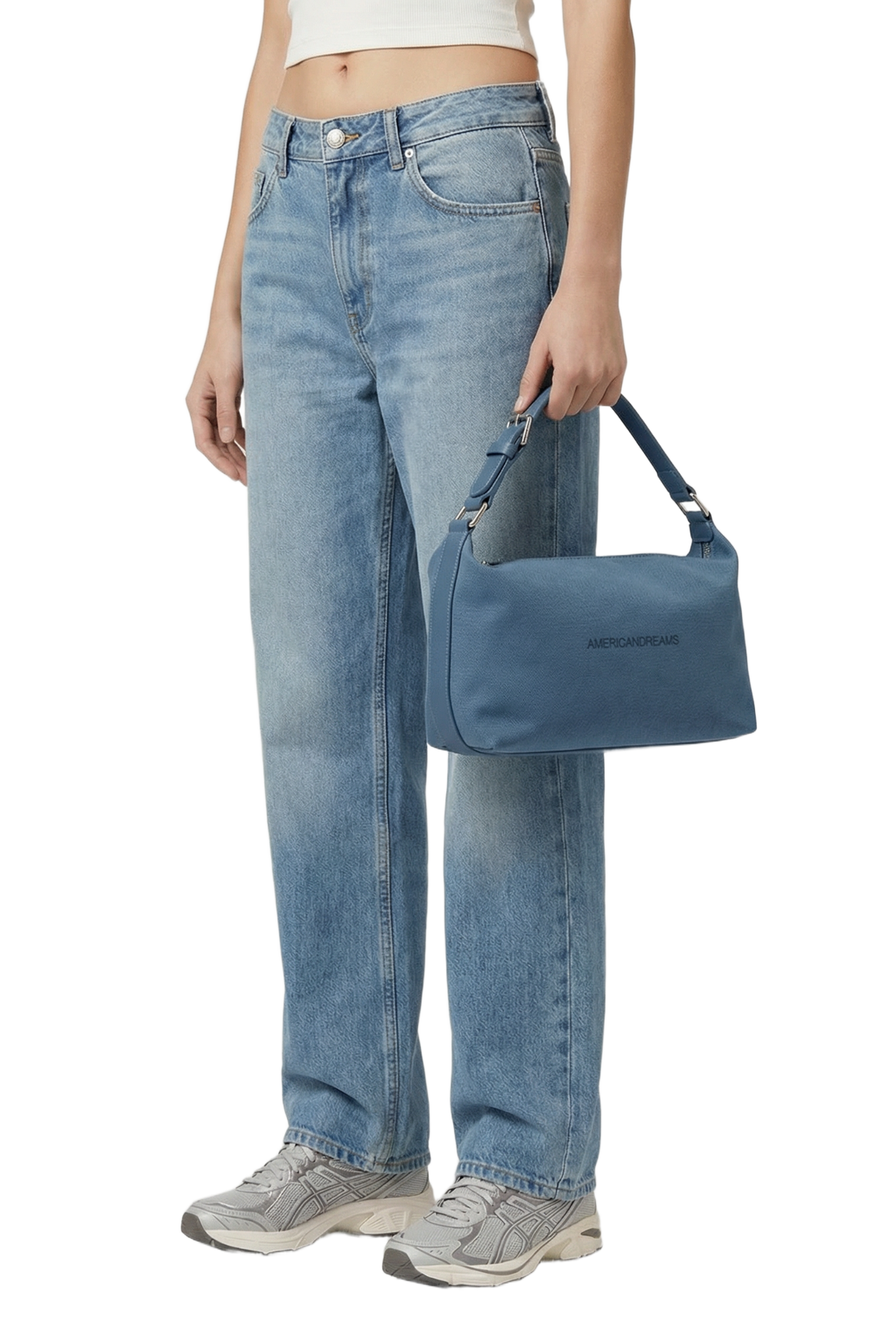 Canvas Club Bag Teal Blue