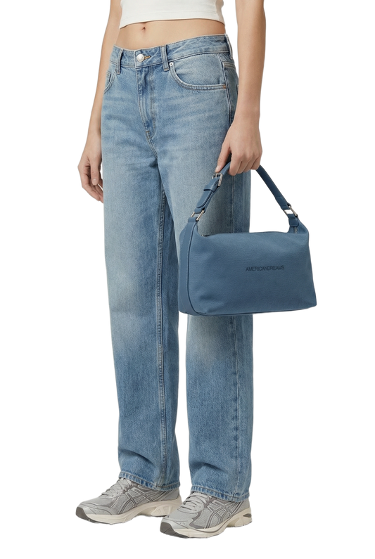 Canvas Club Bag Teal Blue