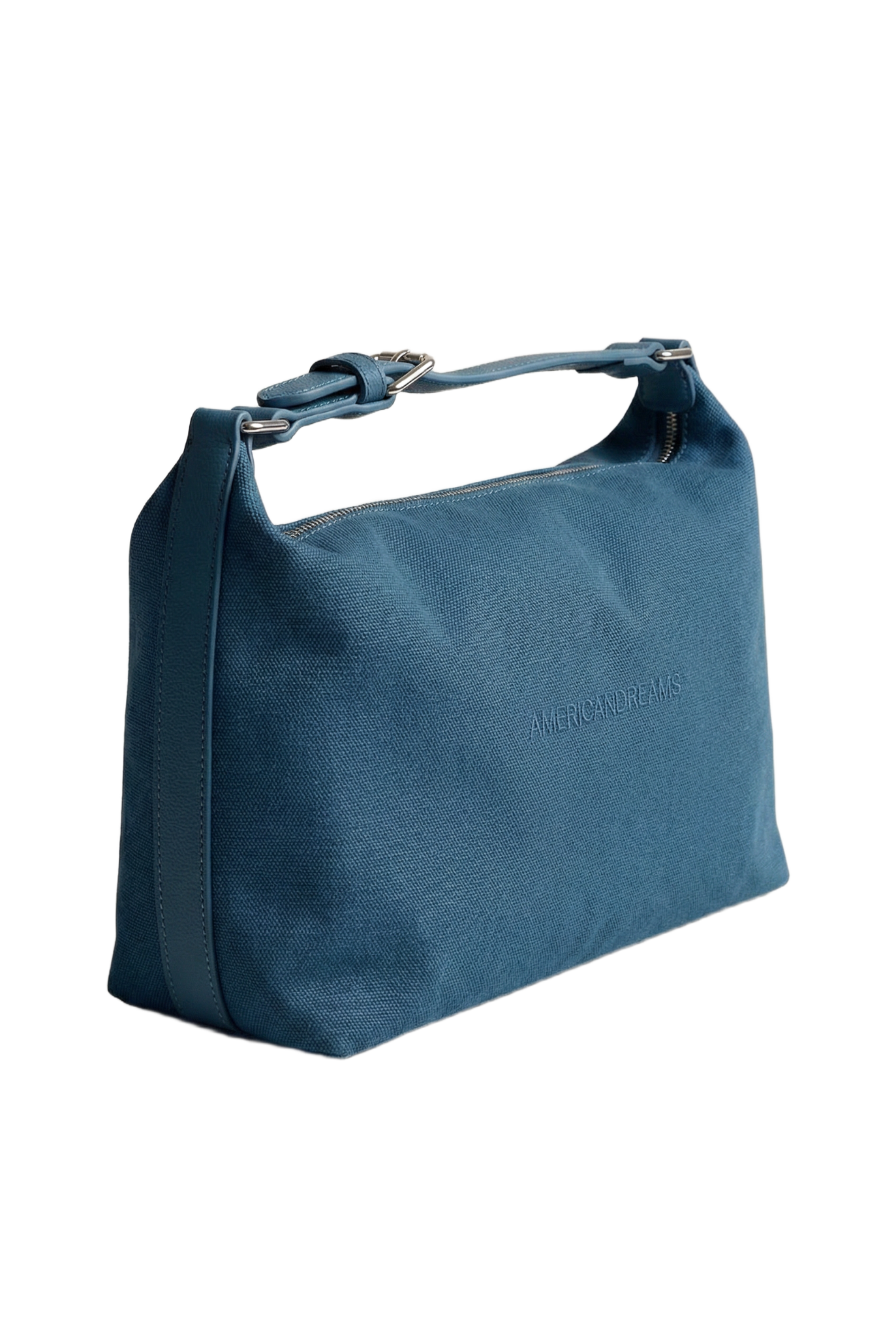 Canvas Club Bag Teal Blue