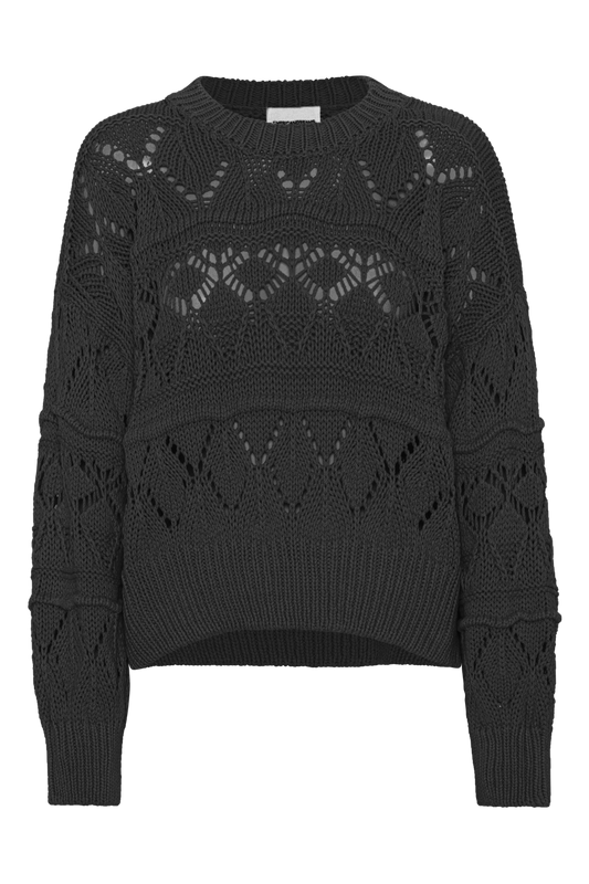 Cassie Cotton Pullover Black