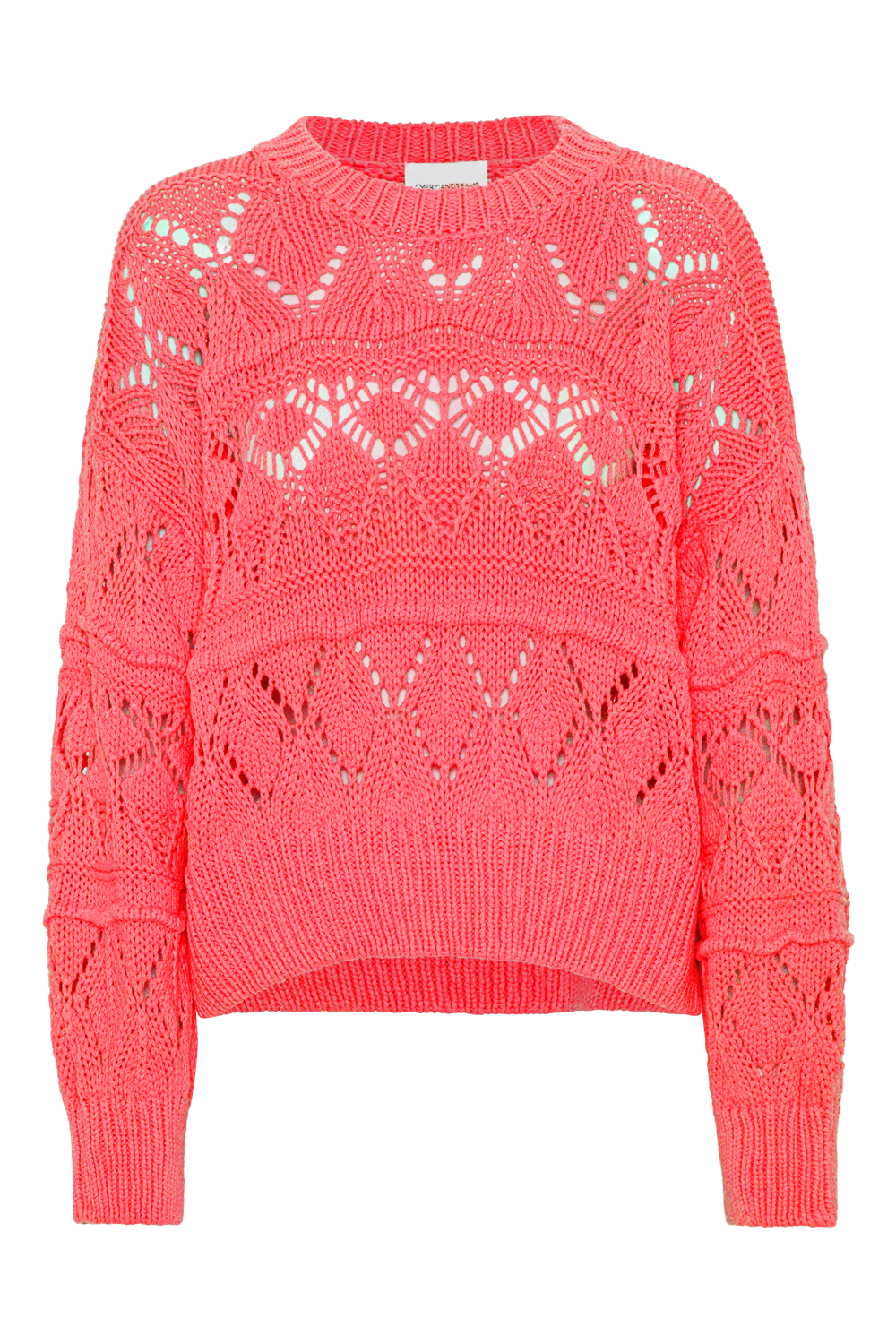 Cassie Cotton Pullover Coral Red