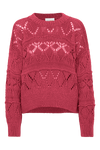 Cassie Cotton Pullover Cerise Red