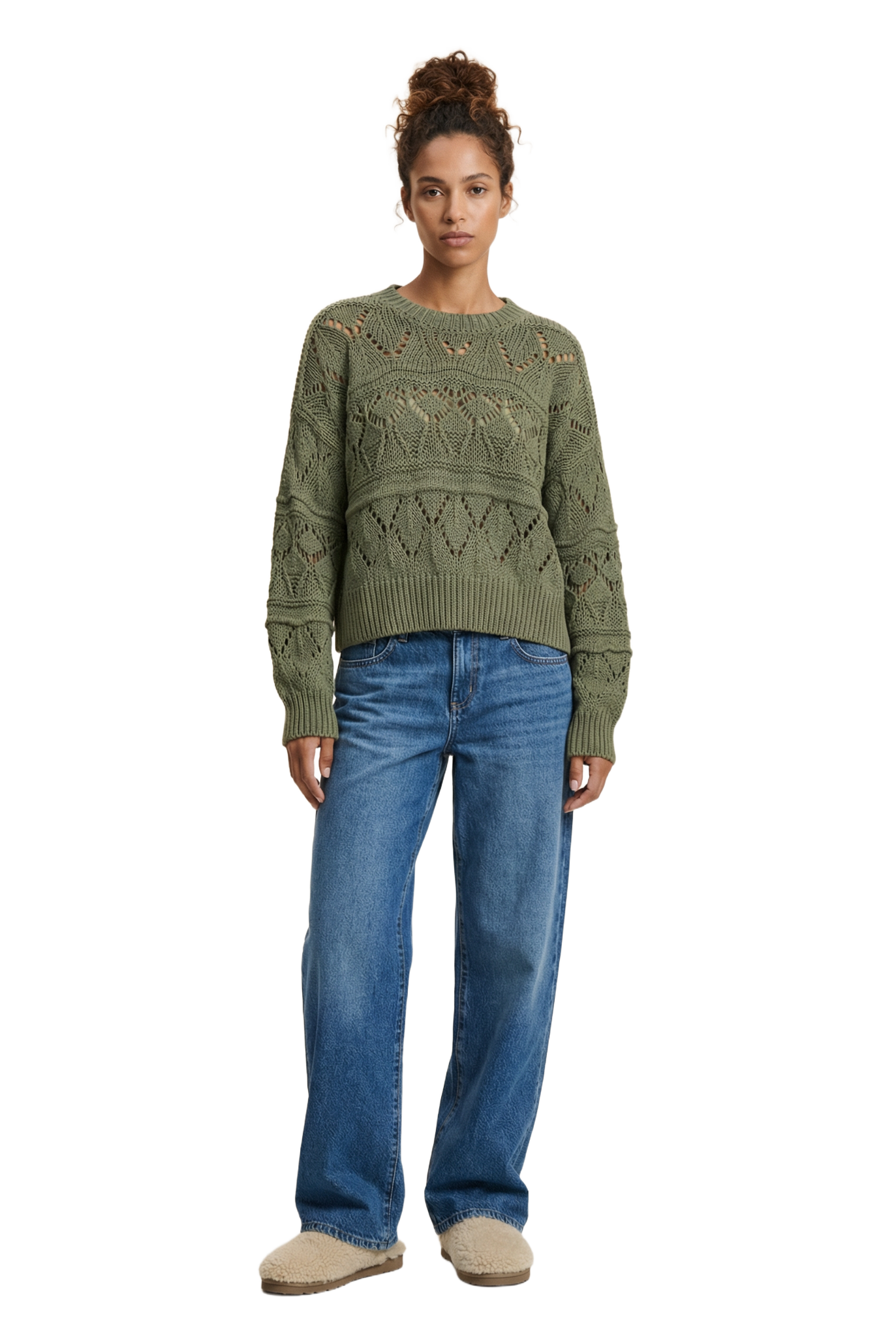 Cassie Cotton Pullover Army Green