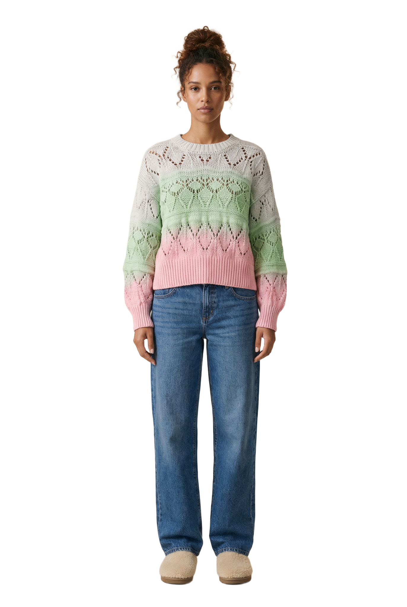 Cassie Cotton Pullover Candy Ombre