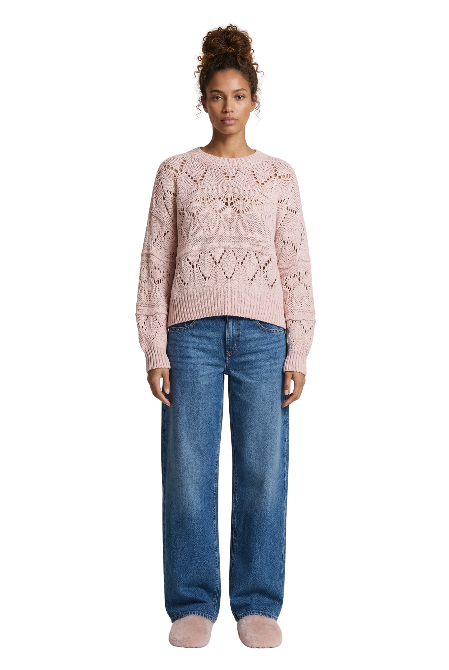 Cassie Cotton Pullover Light Pink