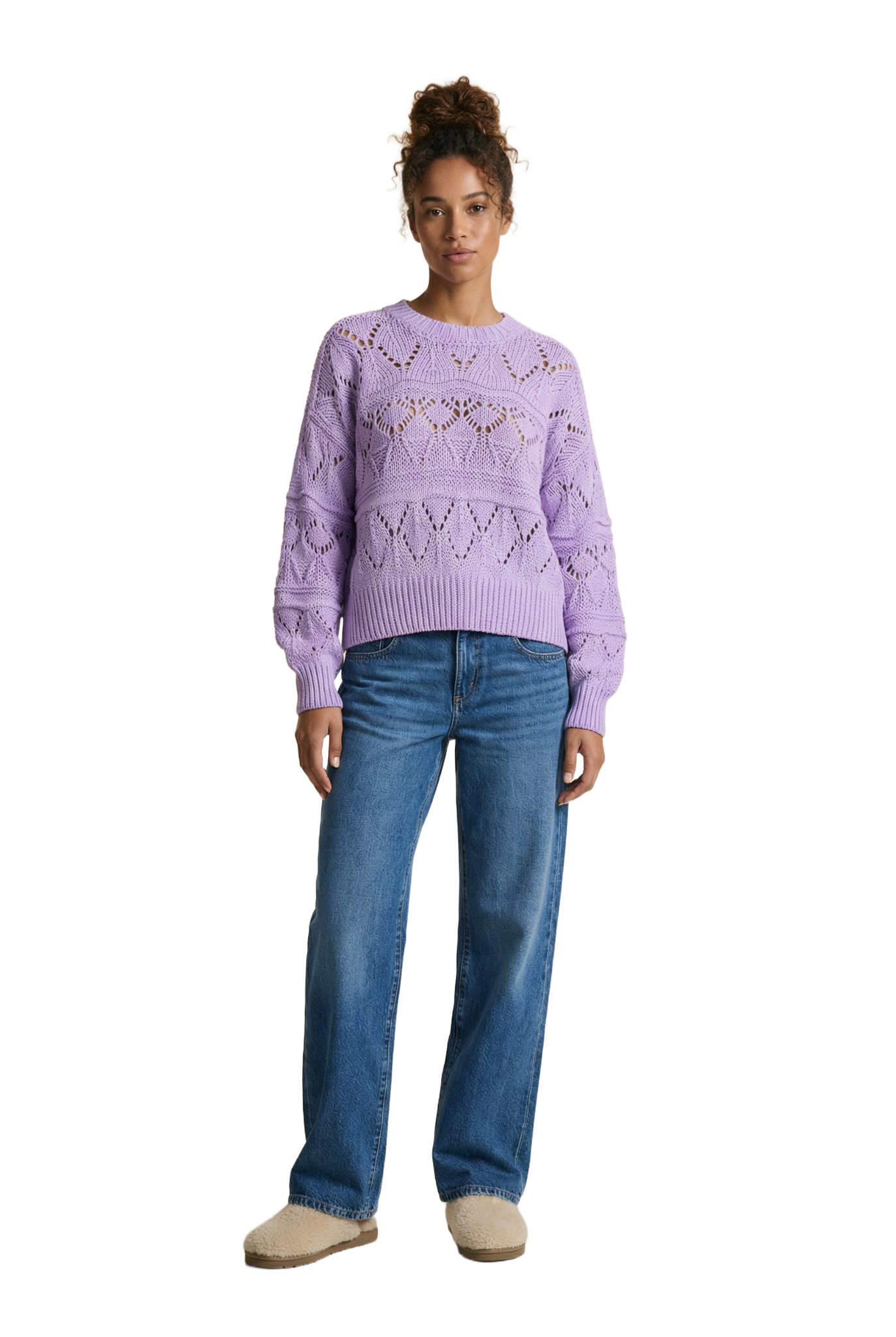 Cassie Cotton Pullover Lilac