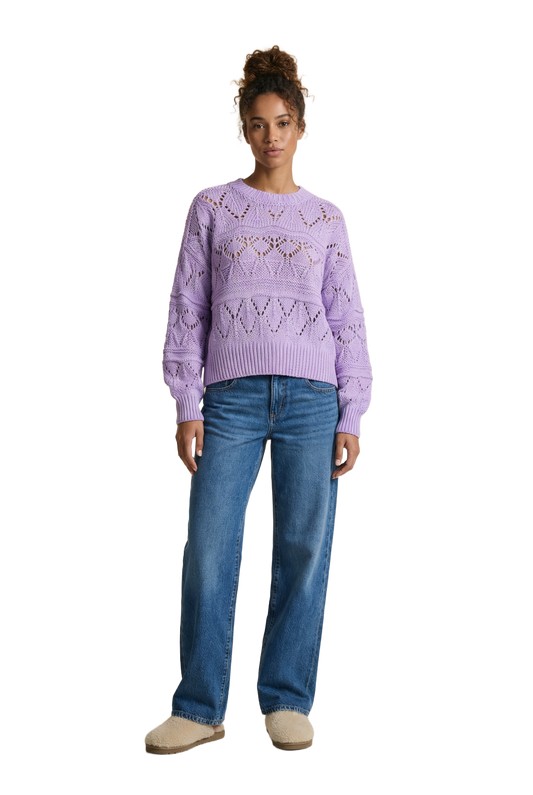 Cassie Cotton Pullover Lilac