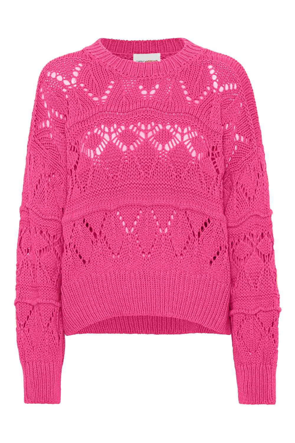 Cassie Cotton Pullover Neon Pink