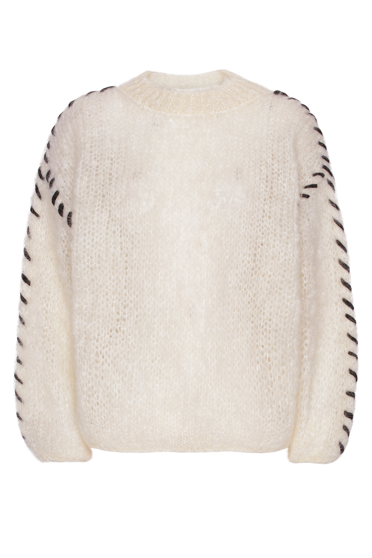 Catia Mohair Stitch Pullover White