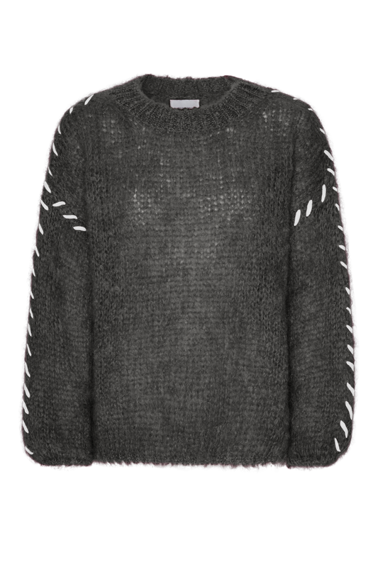 Catia Mohair Stitch Pullover Anthracite Grey