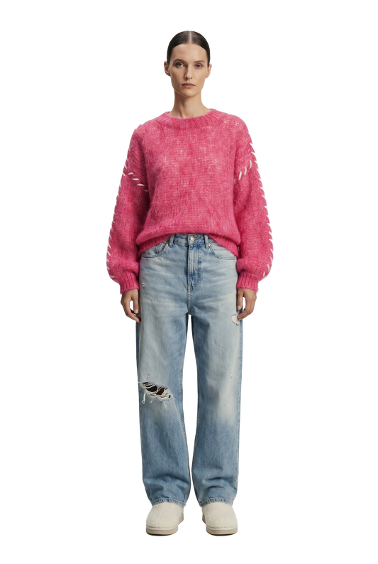 Catia Mohair Stitch Pullover Pink