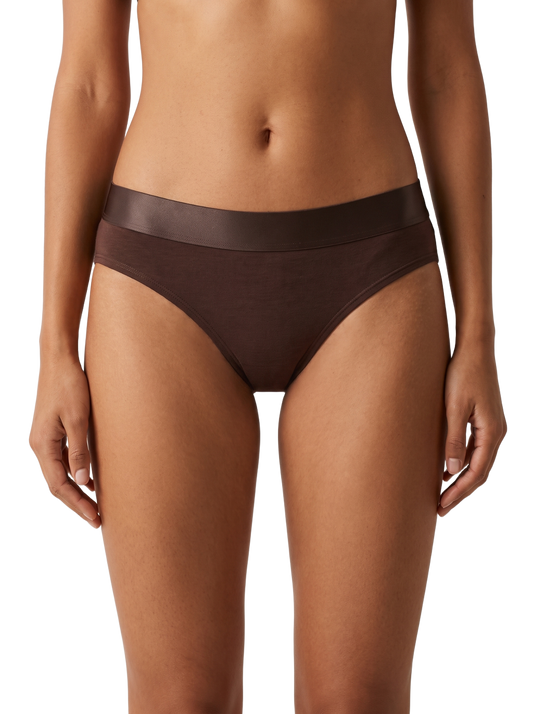 Iconic Bikini Panties Dark Brown