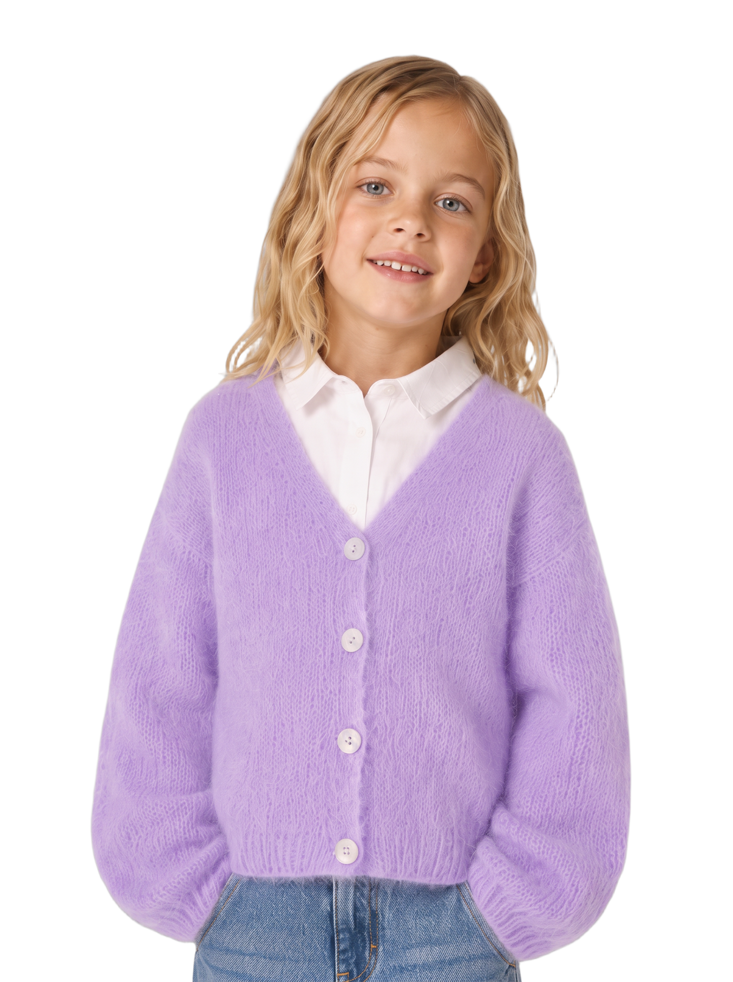 Cornelia Cardigan Kids Lilac