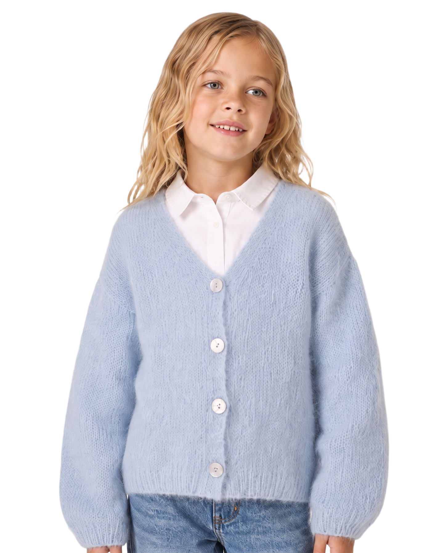 Cornelia Cardigan Kids Light Blue