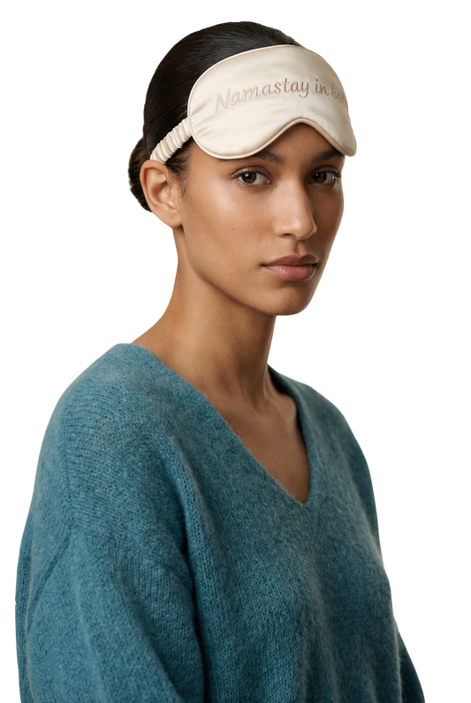 Cheri Silk Sleeping Mask Beige