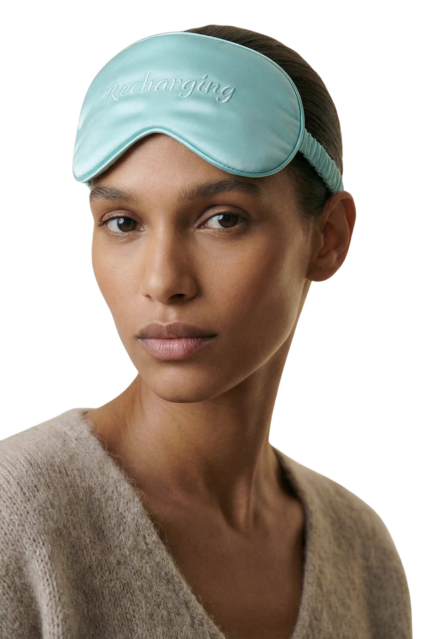 Cheri Silk Sleeping Mask Seafoam Green