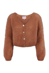 Cornelia Cropped Cardigan Rust