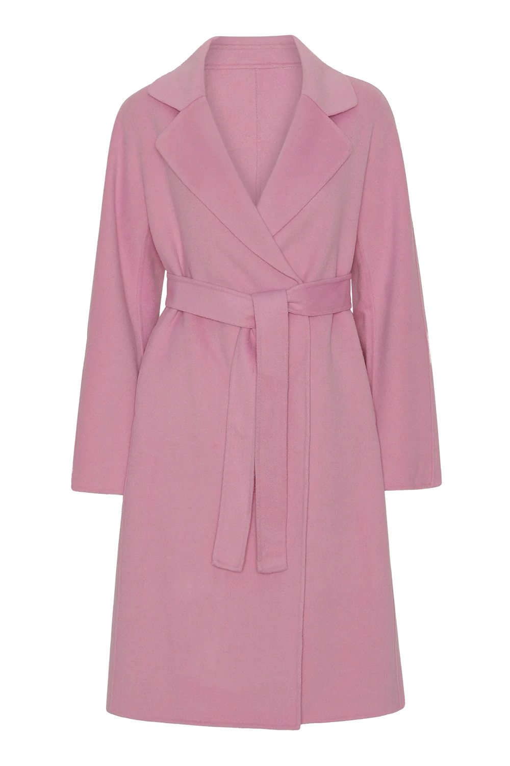 Claudette Merino Wool Coat Long Light Pink - Sample