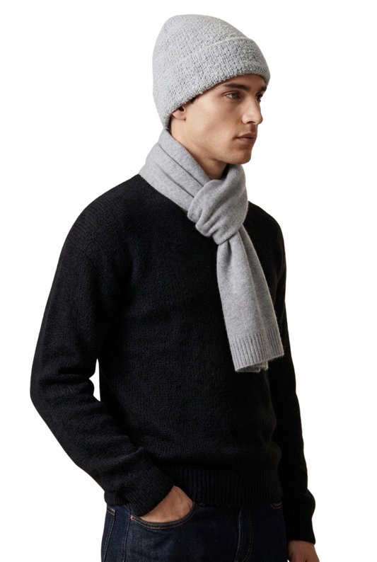 Cleo Cashmere Scarf Light Grey