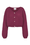 Cornelia Cropped Cardigan Bordeaux