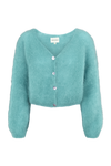 Cornelia Cropped Cardigan Seafoam Green