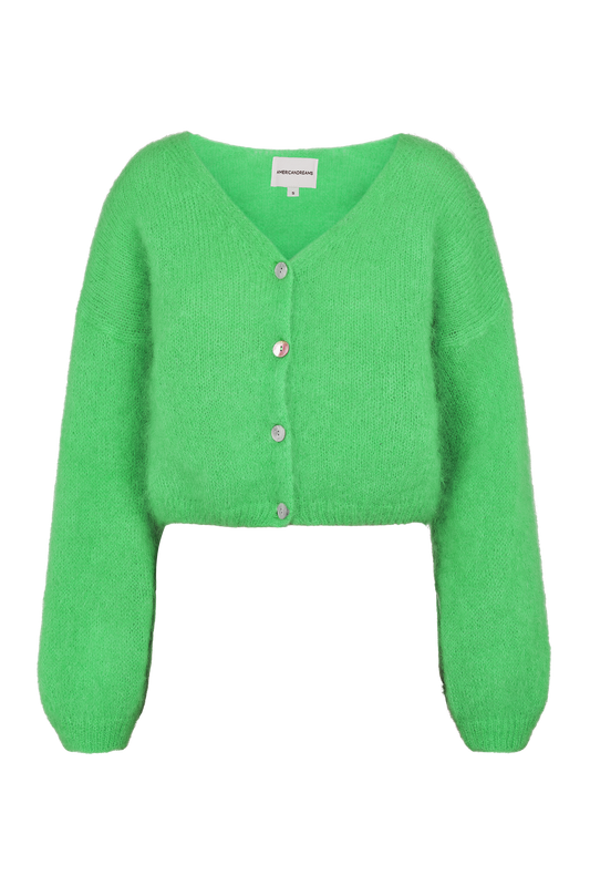 Cornelia Cropped Cardigan Bright Green