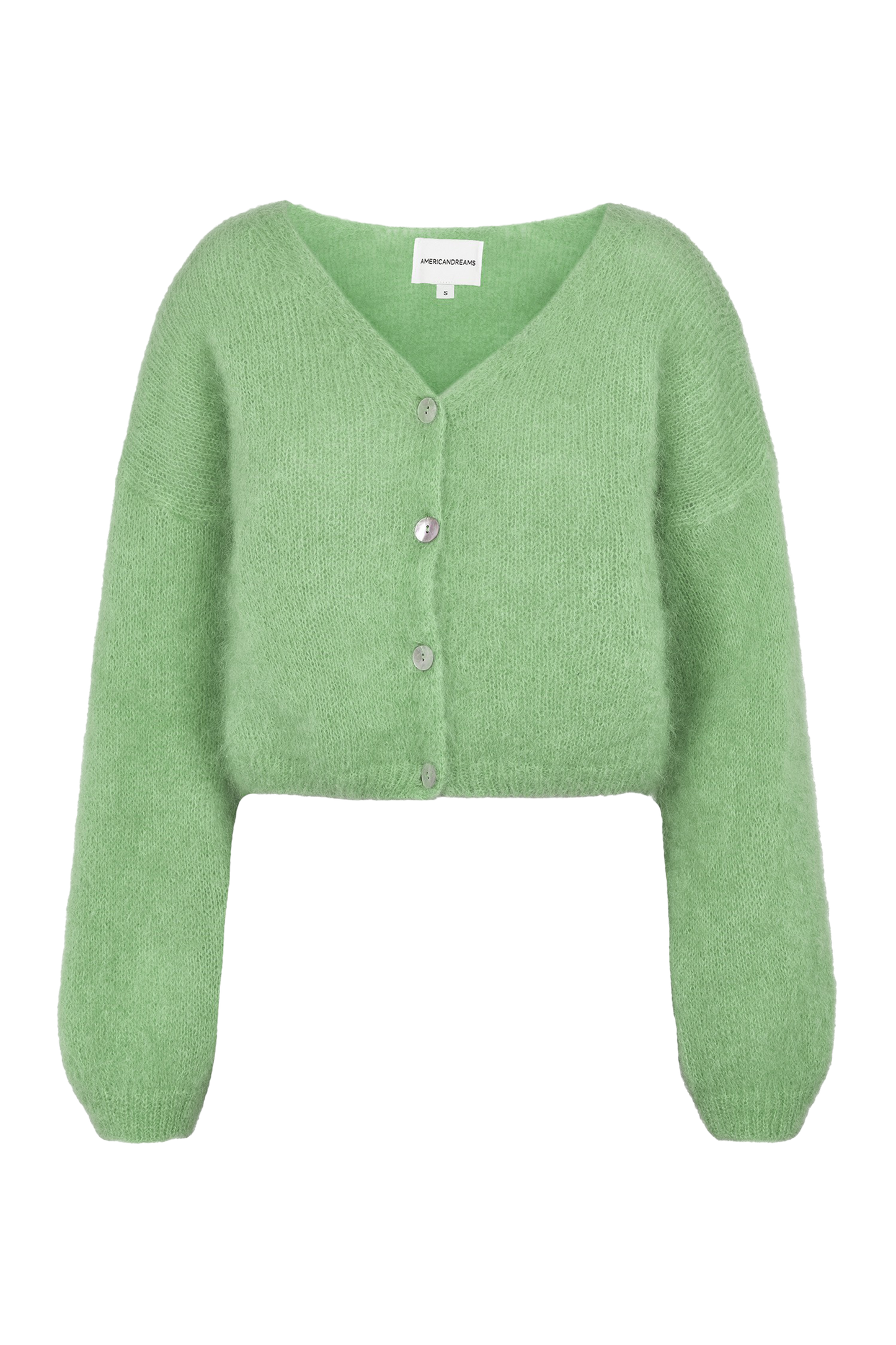 Cornelia Cropped Cardigan Green Tea