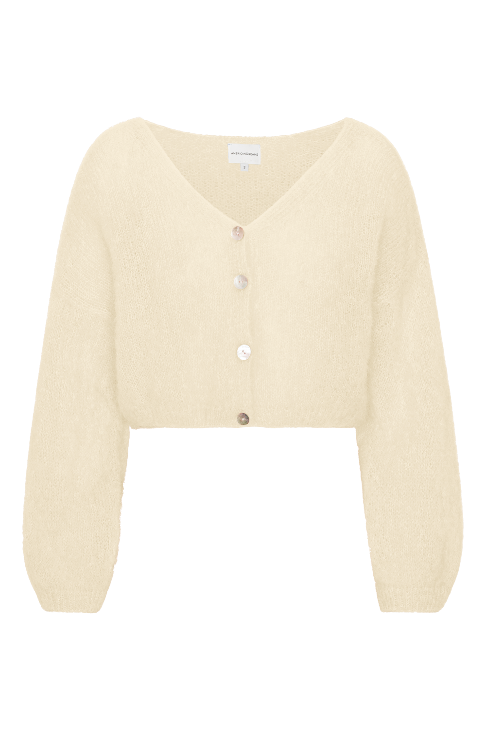 Cornelia Cropped Cardigan Almond