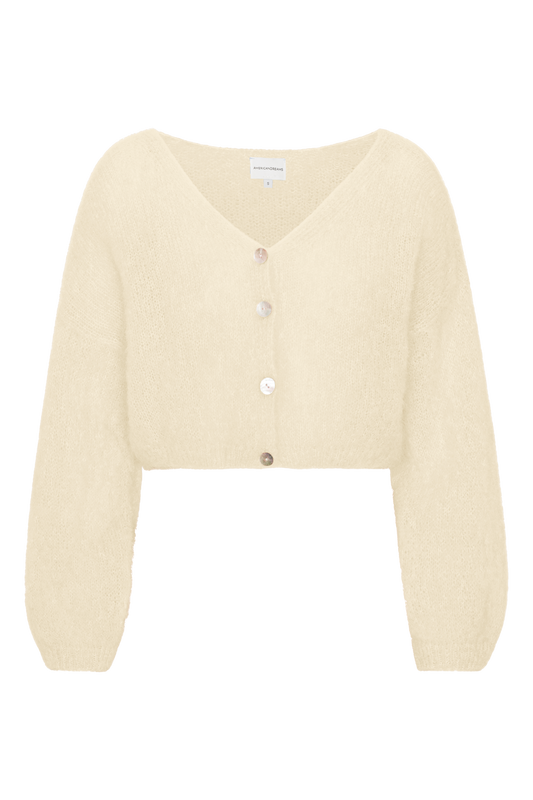 Cornelia Cropped Cardigan Almond