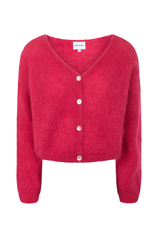 Cornelia Cropped Cardigan Cerise