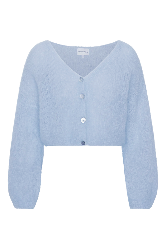 Cornelia Cropped Cardigan Light Blue
