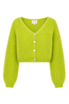 Cornelia Cropped Cardigan Lime