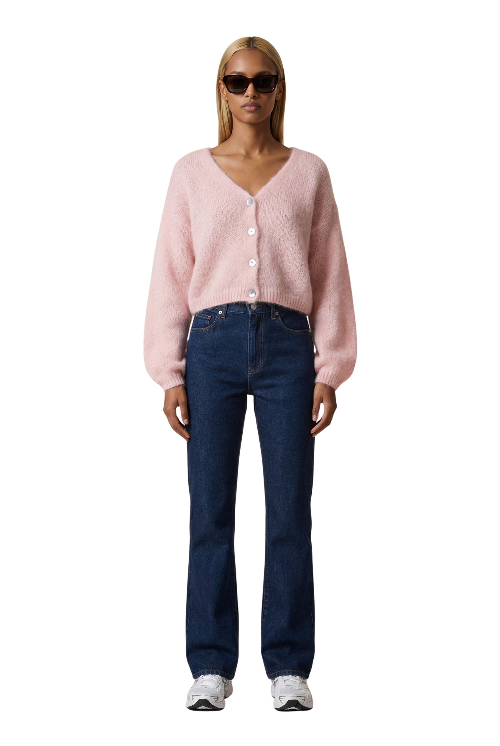 Cornelia Cropped Cardigan Light Pink | Americandreams Cornelia Cropped Cardigan Light Pink | Americandreams