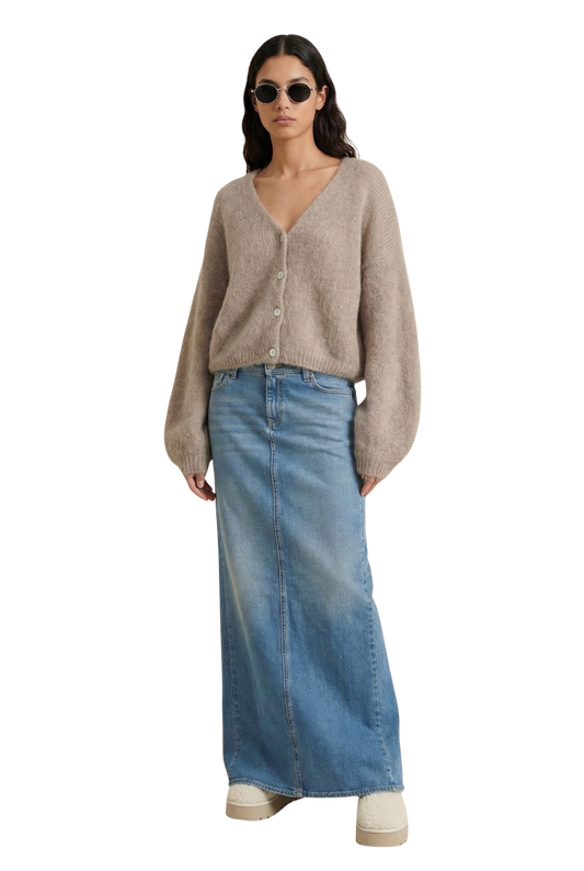Cornelia Cropped Cardigan Light Taupe
