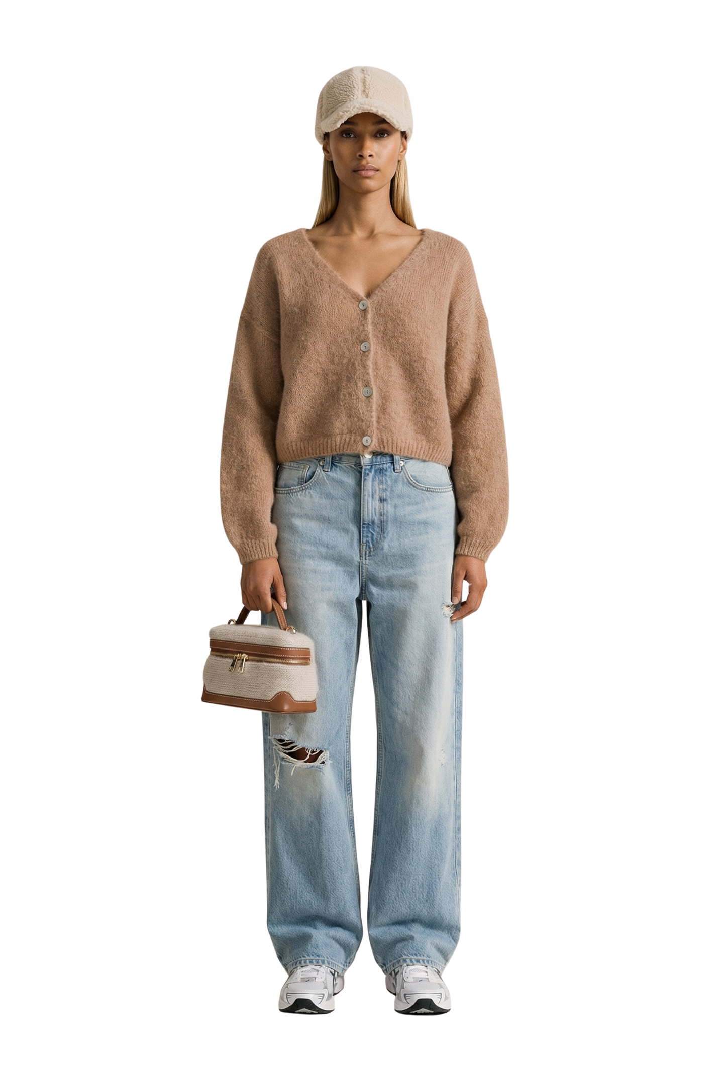 Cornelia Cropped Cardigan Medium Brown