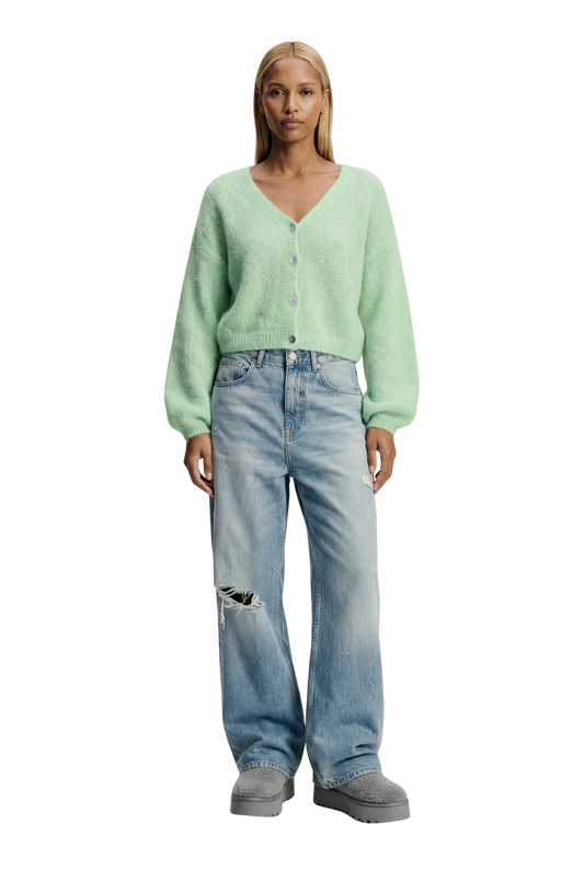 Cornelia Cropped Cardigan Mint Green