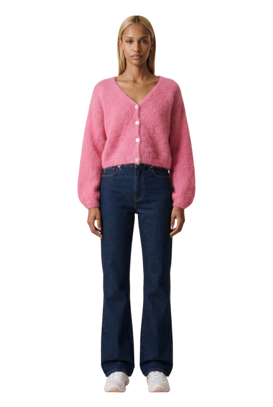 Cornelia Cropped Cardigan Pink