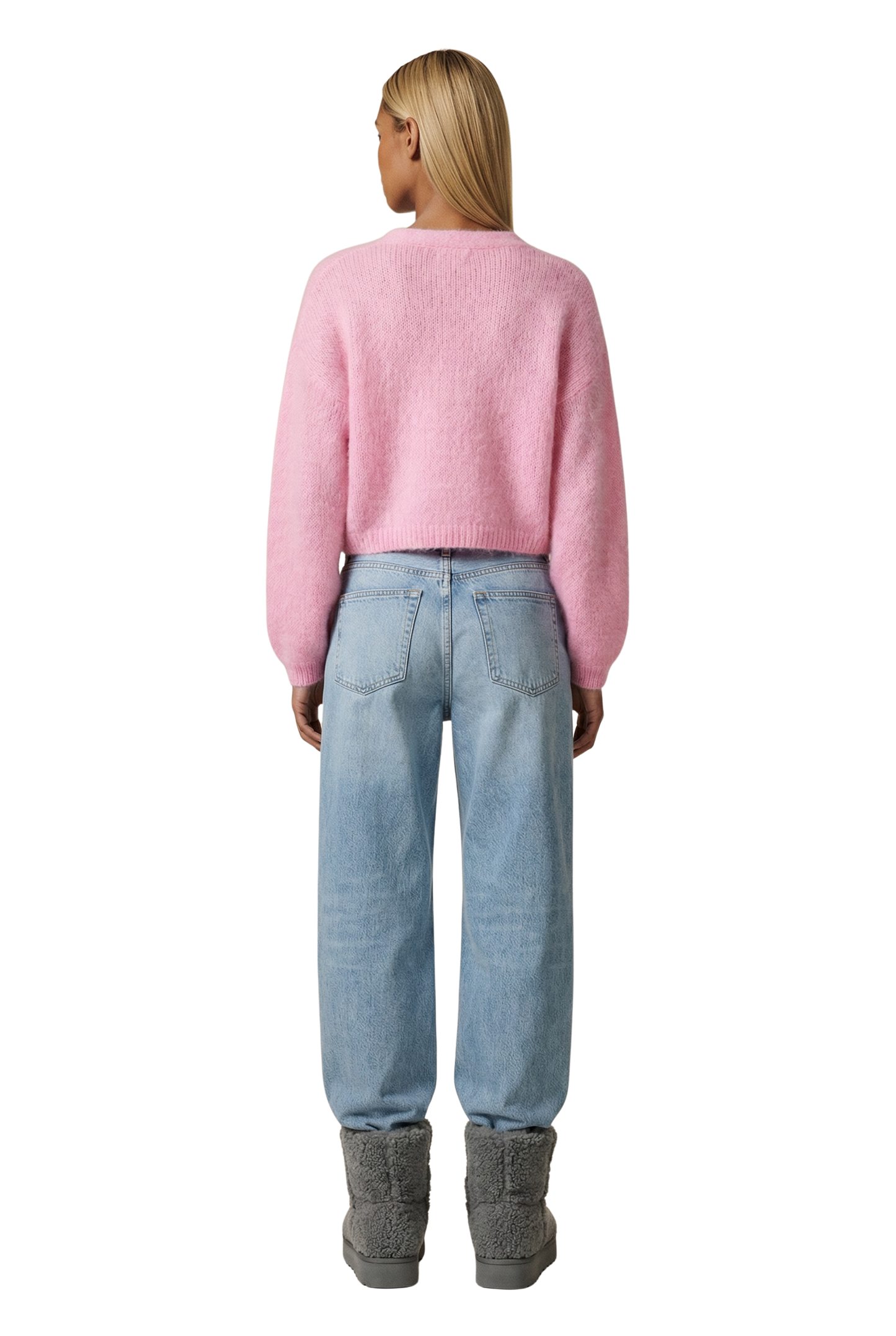 Cornelia Cropped Cardigan Soft Berry