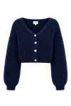 Cornelia Cropped Cardigan Navy Blue