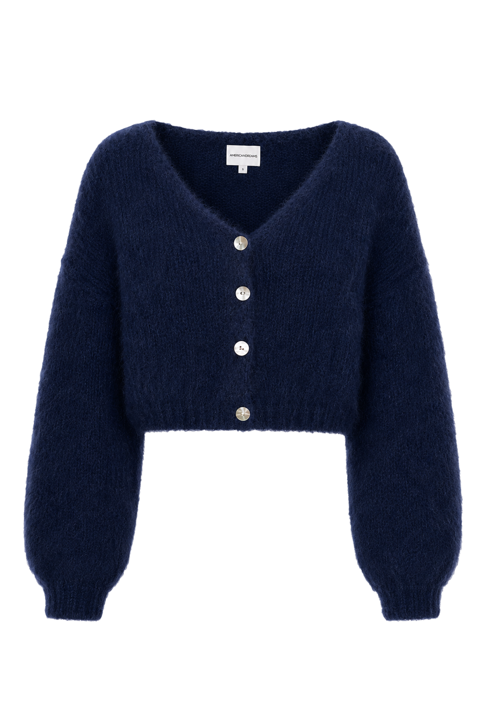 Cornelia Cropped Cardigan Navy Blue
