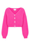 Cornelia Cropped Cardigan Neon Pink