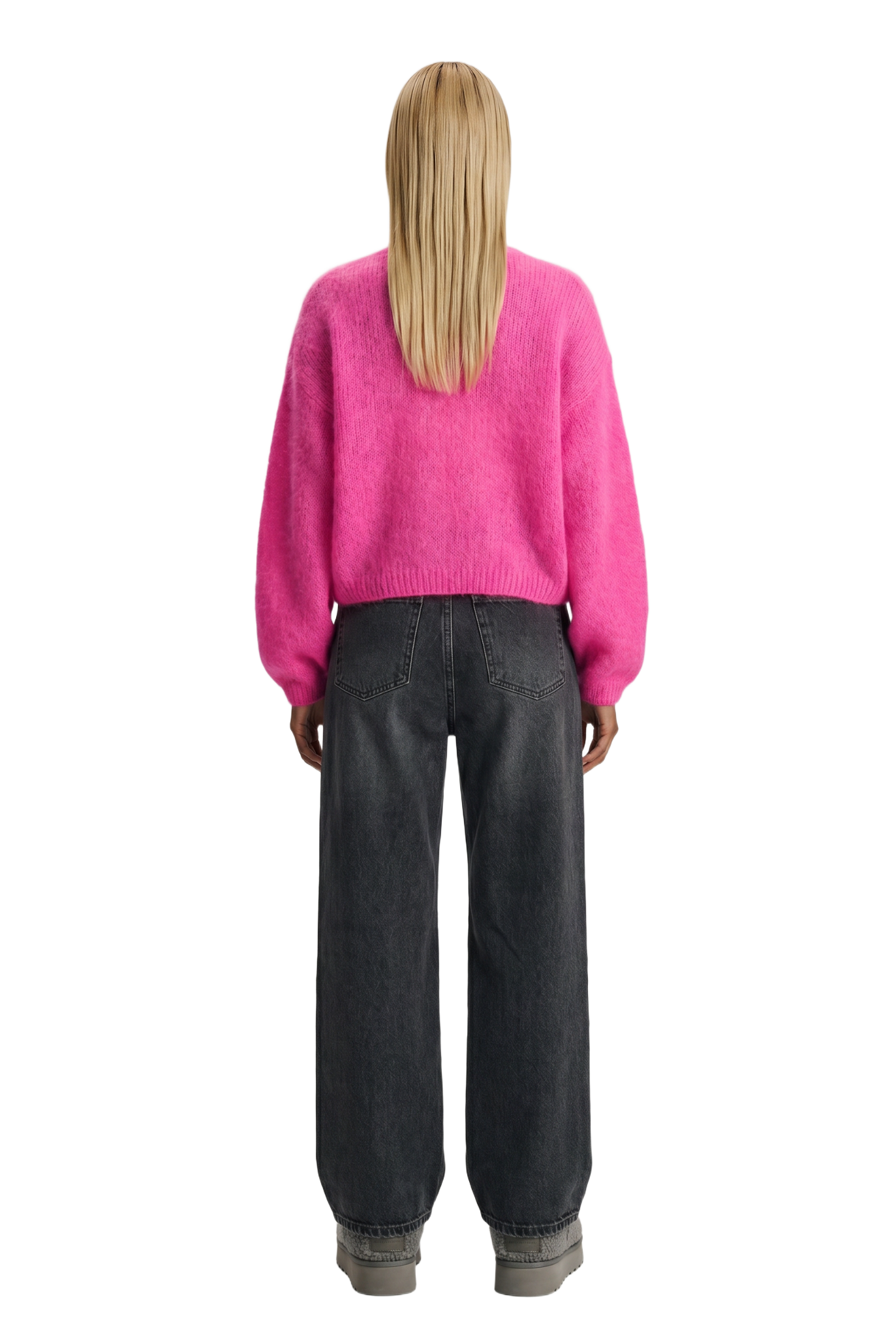 Cornelia Cropped Cardigan Neon Pink