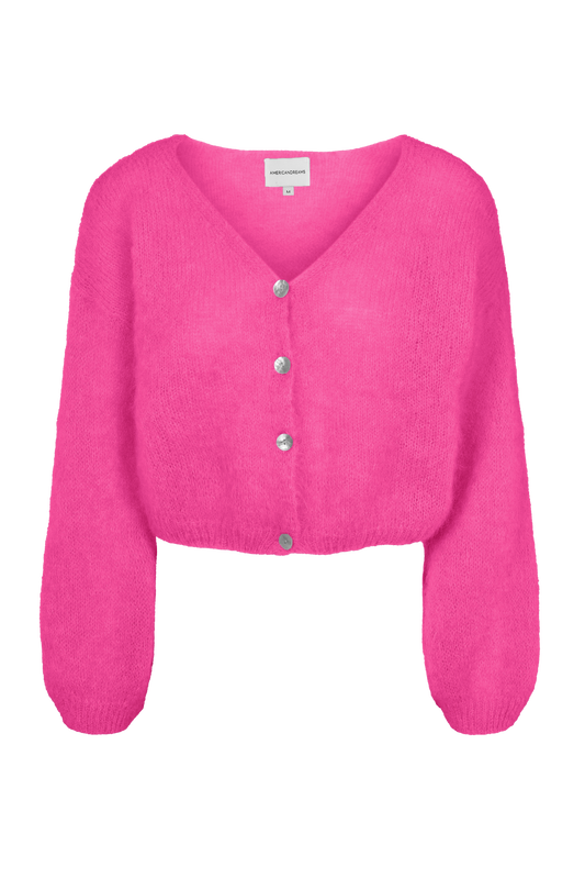 Cornelia Cropped Cardigan Neon Pink