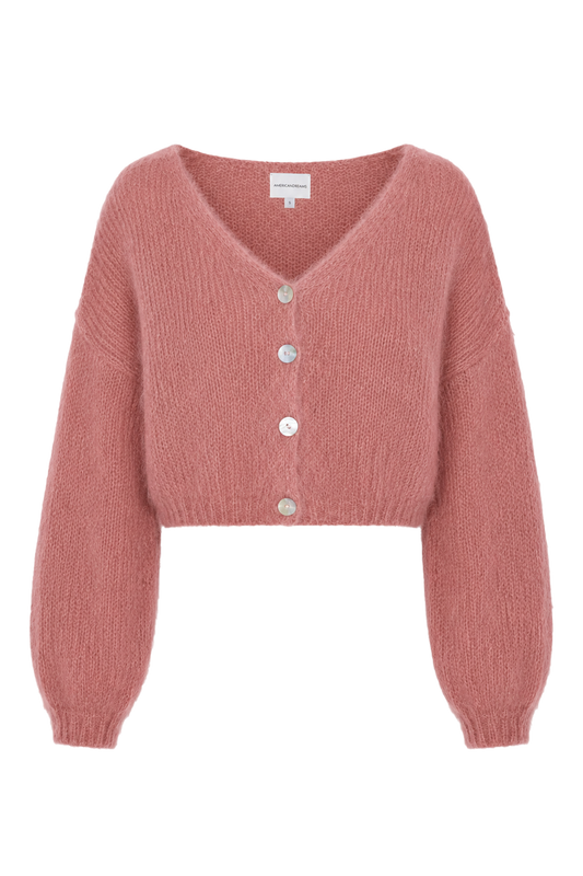 Cornelia Cropped Cardigan Old Rose