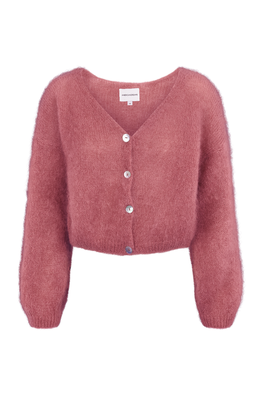 Cornelia Cropped Cardigan Old Rose
